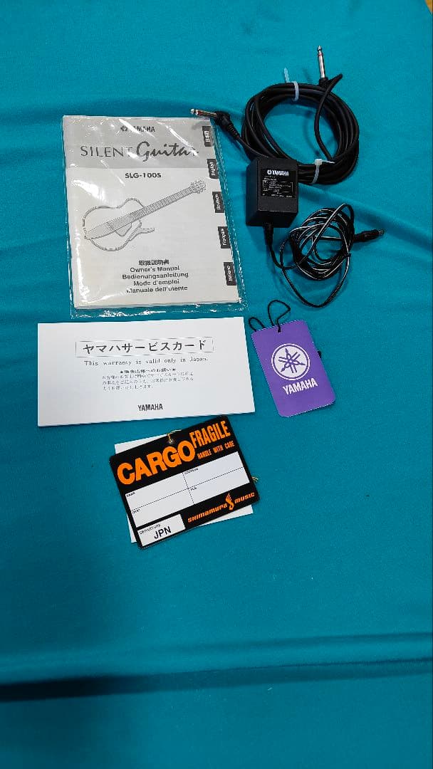 ヤマハ サイレントギター ナチュラル純正ケース付き ほか 付属品多数