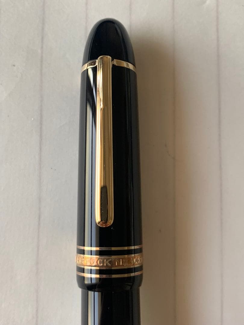 美品 モンブラン 万年筆 マイスターシュテュック149 18Kペン先