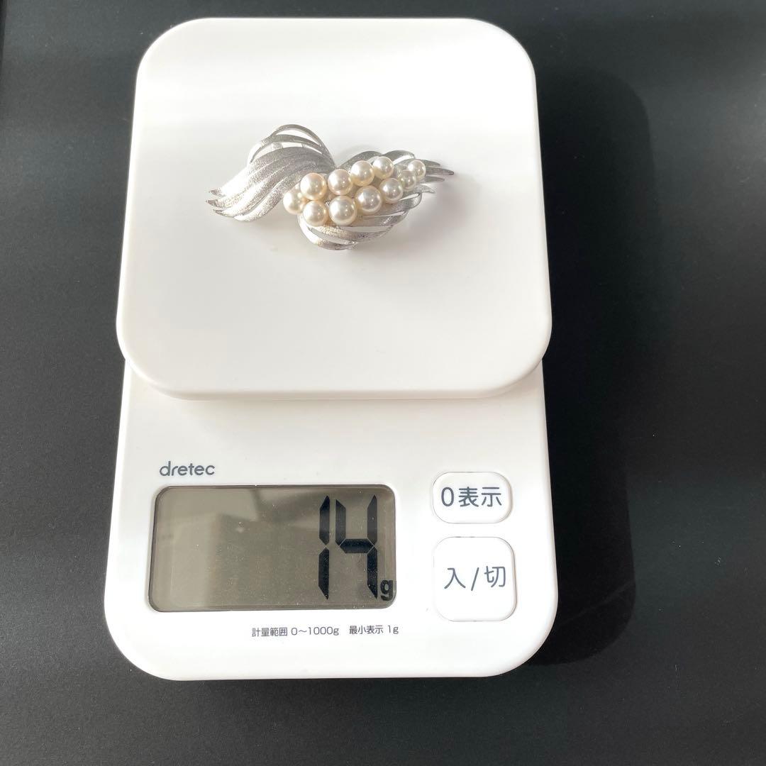 タサキ　パールブローチ　あこや真珠　入学式　卒業式　本真珠　コサージュ　刻印