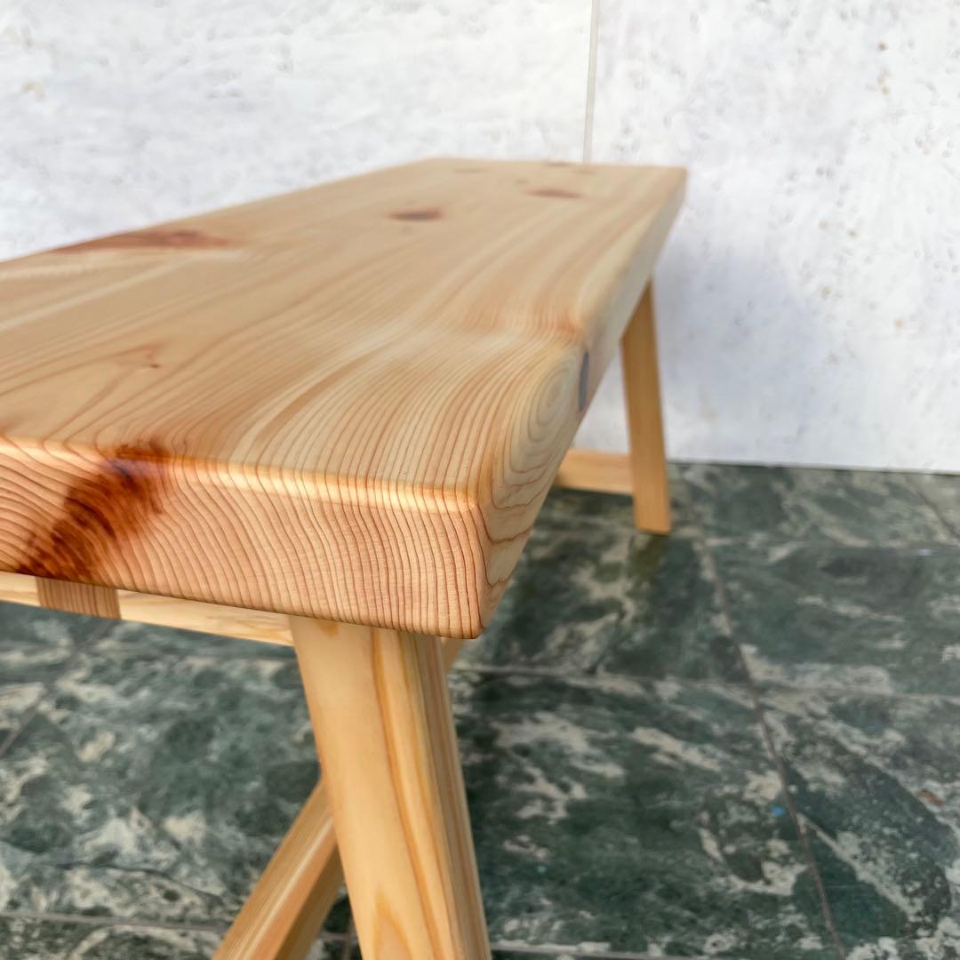 国産ひのき　ダイニングベンチ　木製ベンチ　チェアー