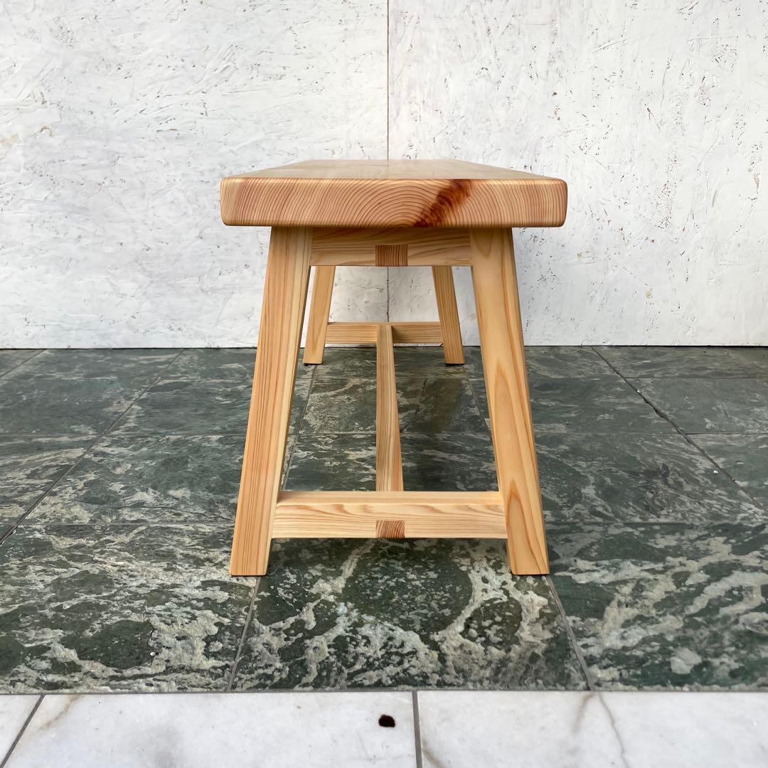 国産ひのき　ダイニングベンチ　木製ベンチ　チェアー