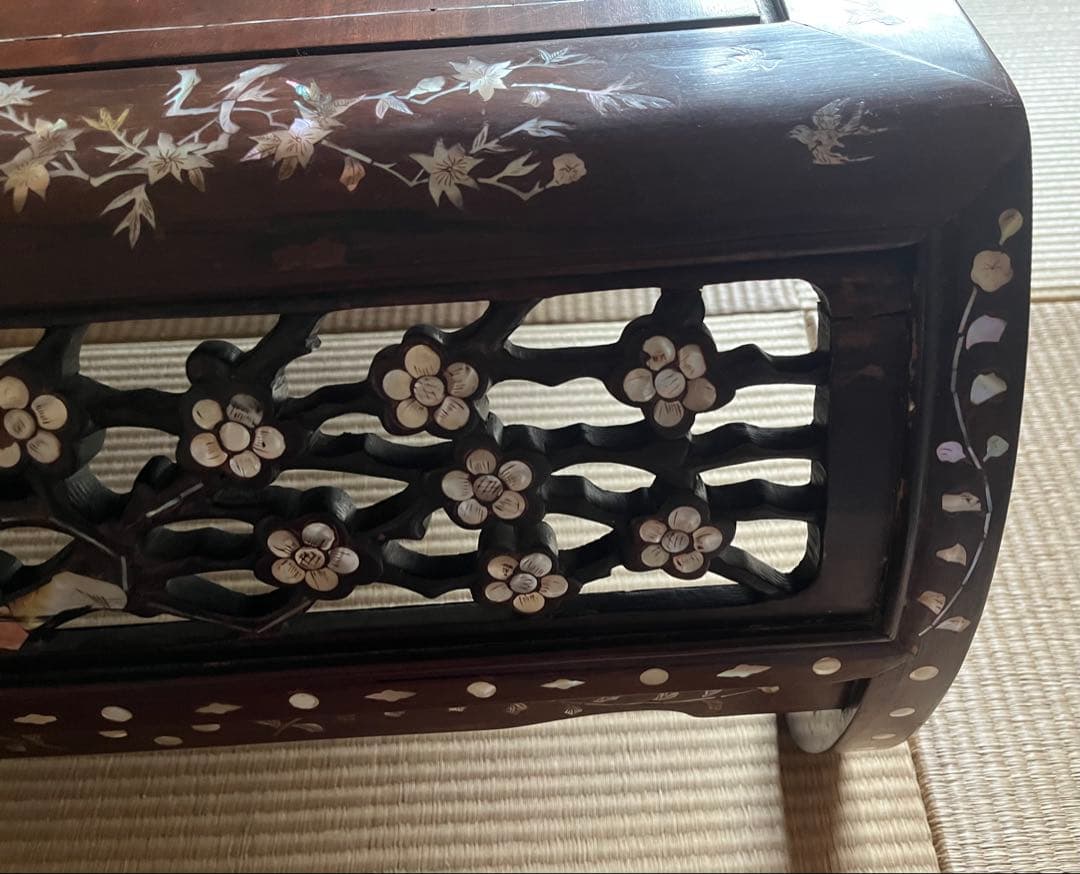 螺鈿　テーブル　骨董　アンティーク