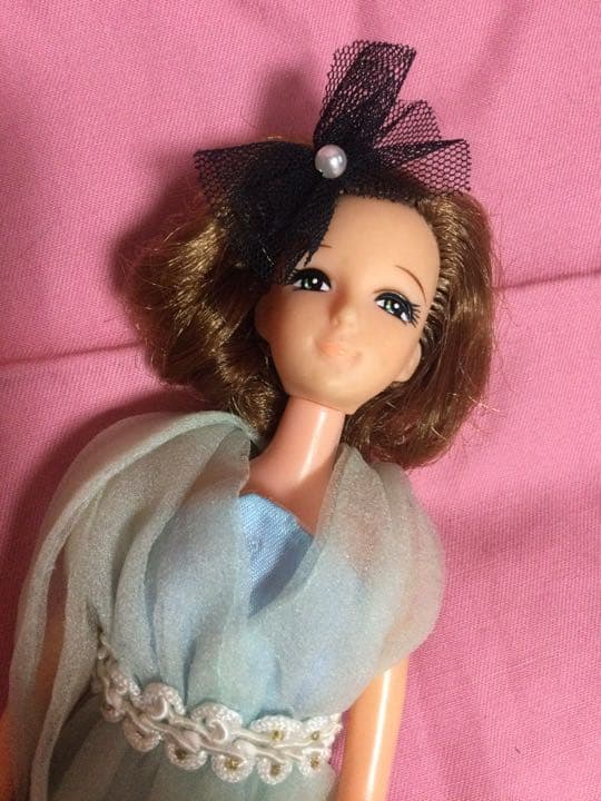 旧タカラ　初代リカちゃんママ　織江さん　アナ雪風ドレス　昭和レトロ