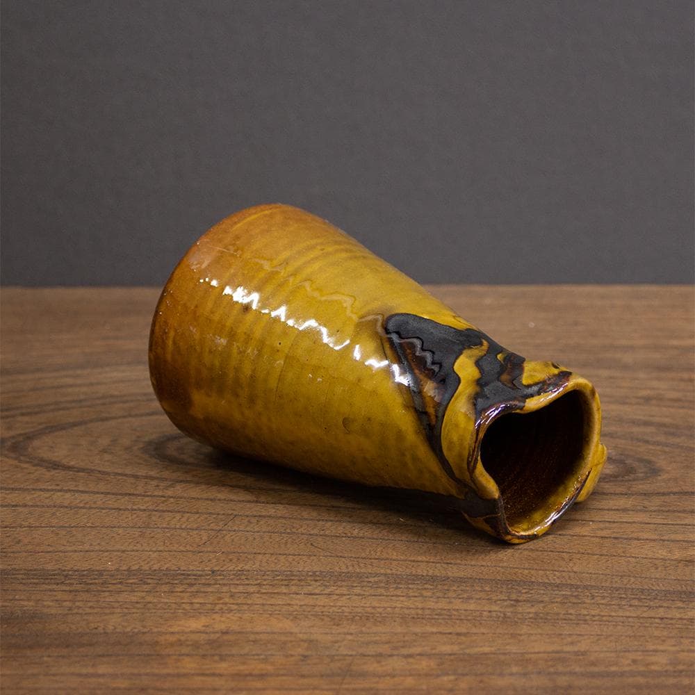 布志名焼 ピッチャー 高さ15cm 民芸 昭和レトロ （マーブル柄2）