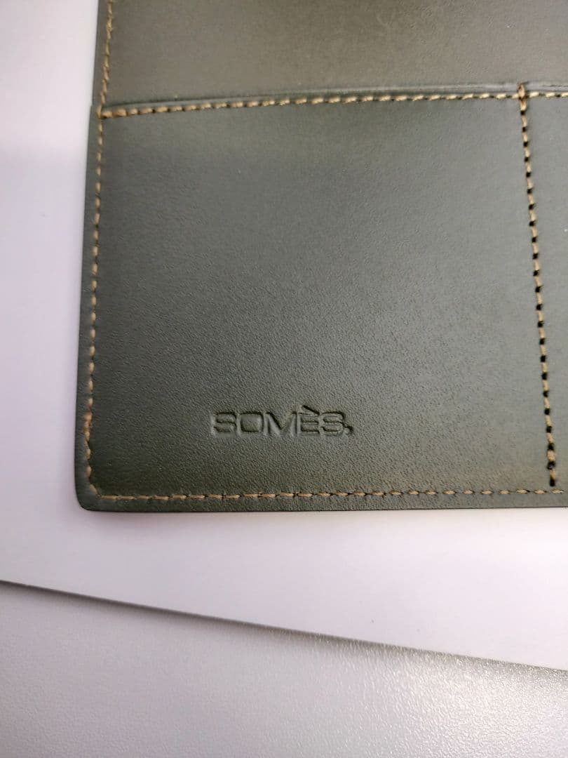 SOMÈS SADDLE オリーブグリーン ノートパッド