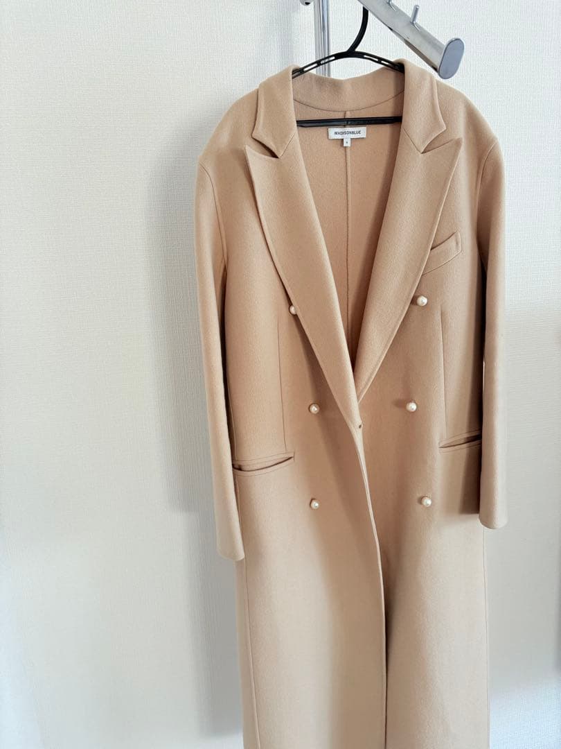 MADISON BLUE パール チェスターコート　サイズ0 ベージュ