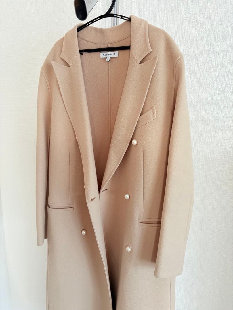 MADISON BLUE パール チェスターコート　サイズ0 ベージュ