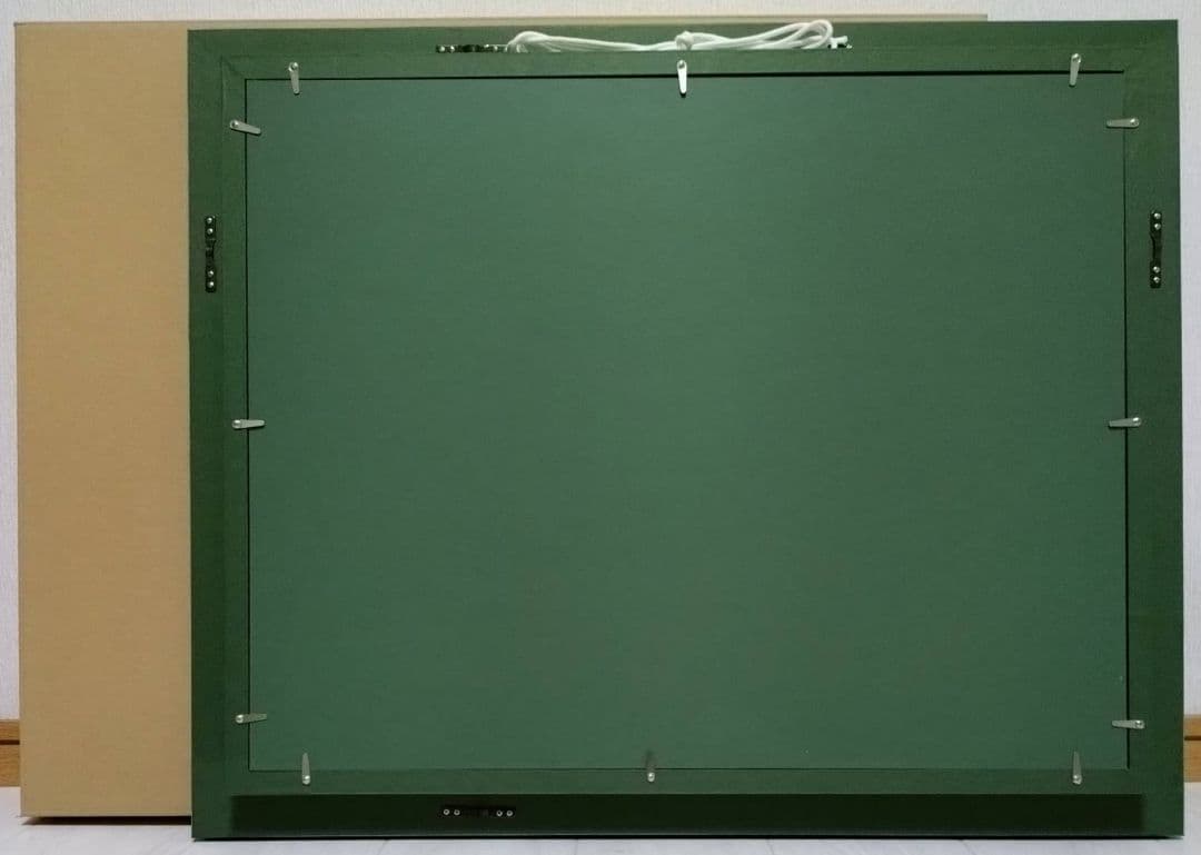 【P10号】片岡球子【海近き富士】手描き作品/表裏サイン・印譜/油彩/油絵/額縁