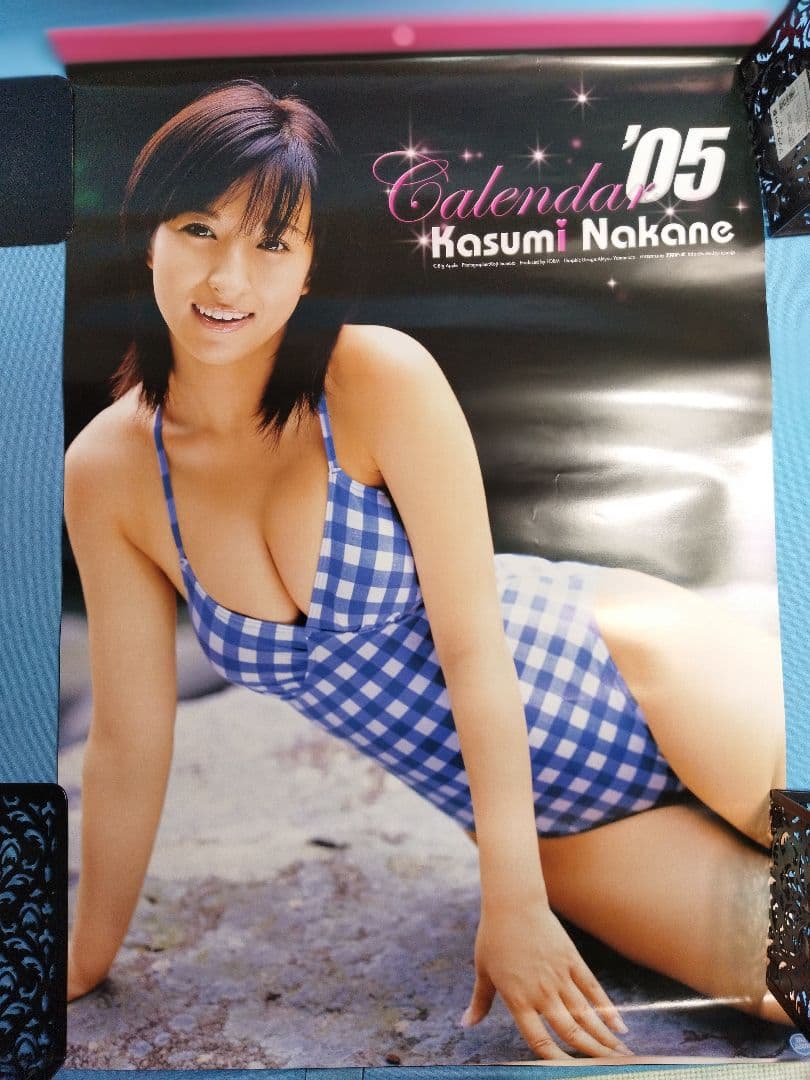 仲根かすみ　2005年カレンダー　トレカなどまとめセット　元タレント
