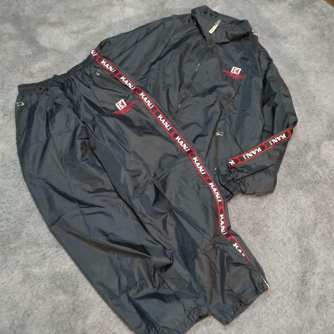 00s Y2K KARL KANI カールカナイ ナイロン セットアップ