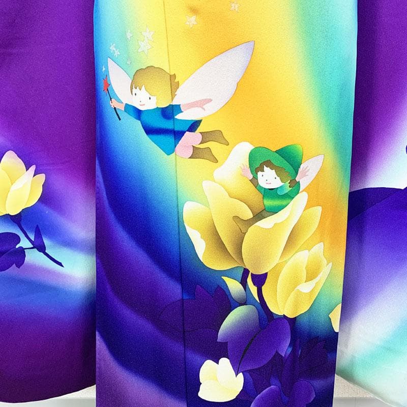 506z18☆絵本作家 永田萌 振袖 金通しラメ 妖精メルヘン☆結婚式 舞台衣装