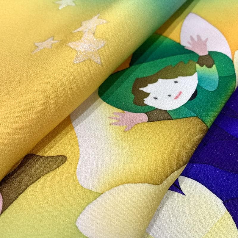 506z18☆絵本作家 永田萌 振袖 金通しラメ 妖精メルヘン☆結婚式 舞台衣装