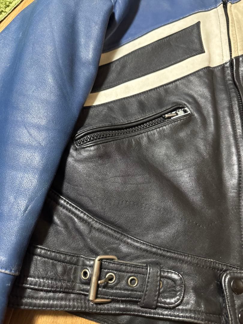 ECHTES LEDAR レーシング シングルライダース ジャケット 50