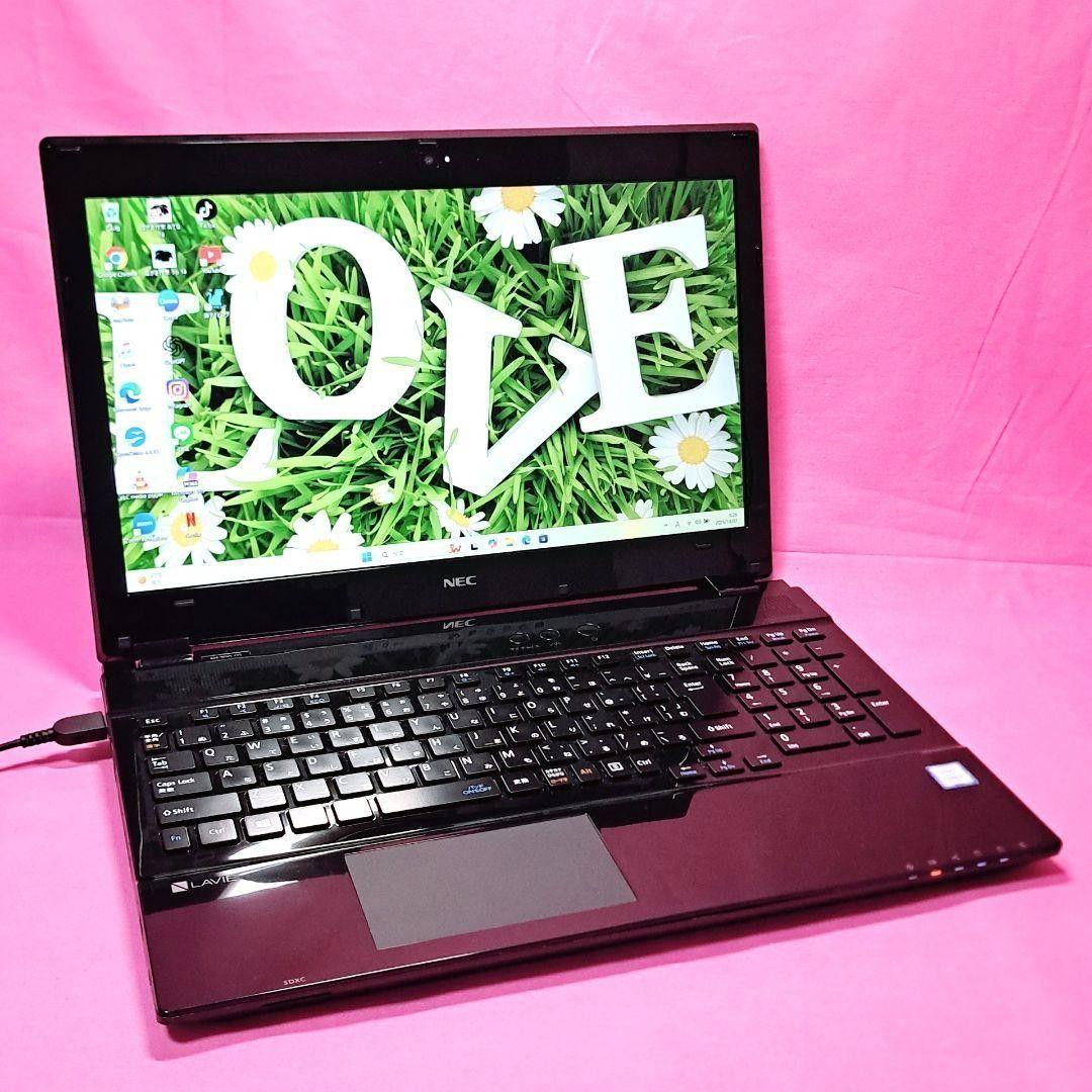 G67爆速ハイスぺ　NECノートパソコン 7世代i7/SSD512/メモリ16