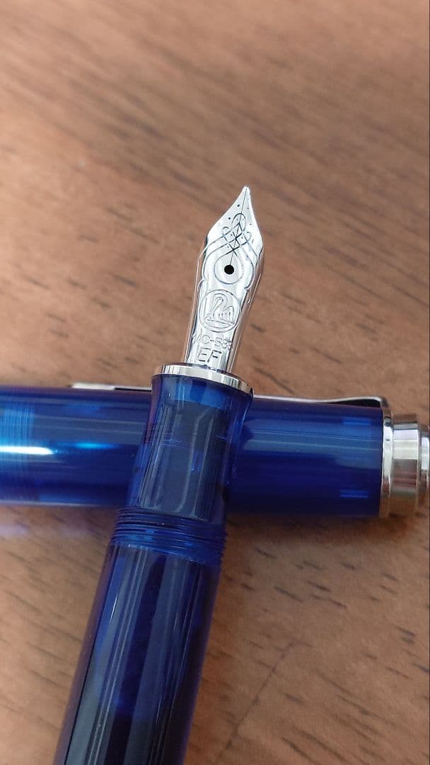 Pelikan ペリカン 万年筆 スーベレーンM605マリーンブルー EF