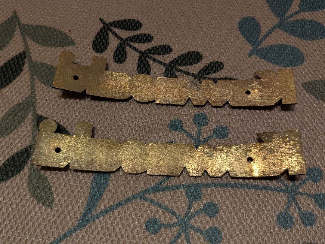 【未使用】Kawasaki 真鍮製タンクエンブレム 140mm 曲げ加工済み