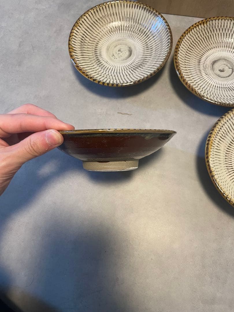 小鹿田焼　陶器皿 5枚セット