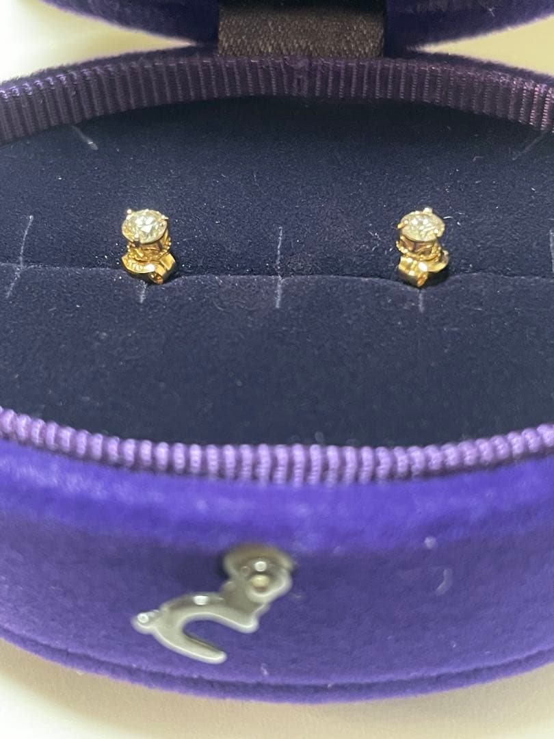agete⭐︎アガット⭐︎一粒ダイヤピアス（0.1ct） ⭐︎18金