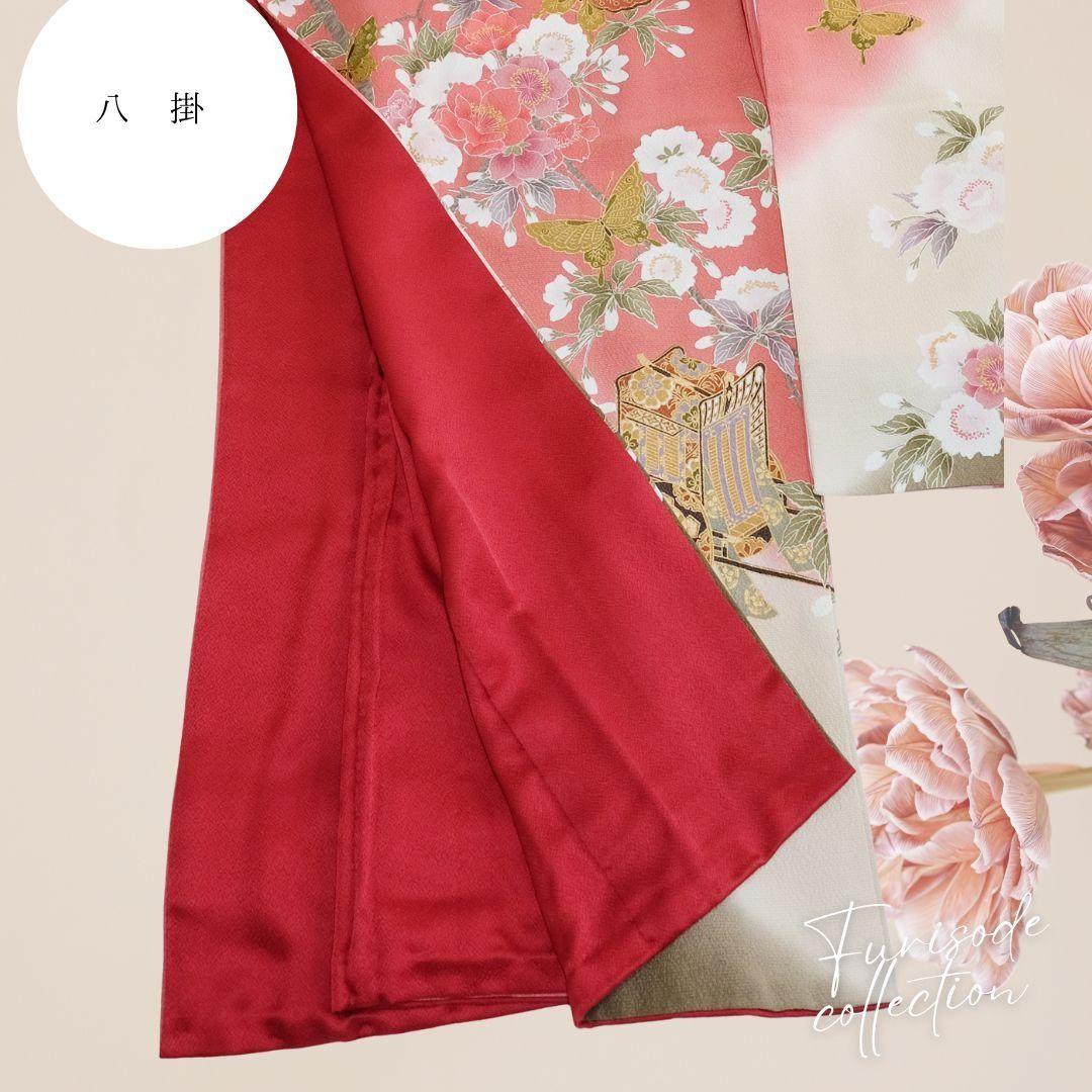 振袖フルセット　大人くすみピンク　上品キレイ目コーデ