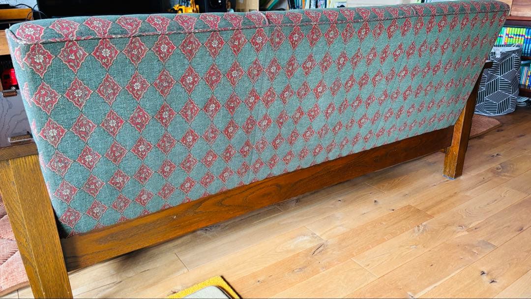 三越ブルージュ・オーク材クラシック3Pソファ