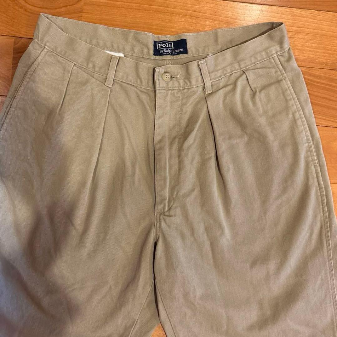 PoloByRalphLauren ラルフローレンUSA製チノパンポロチノW32
