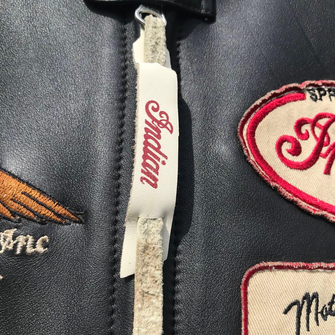 インディアンモーターサイクル ライダース L スエード レザー