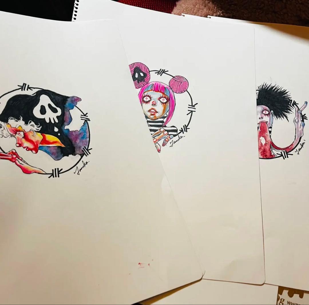 イラスト　ポップ画　アニメ　漫画　自作画