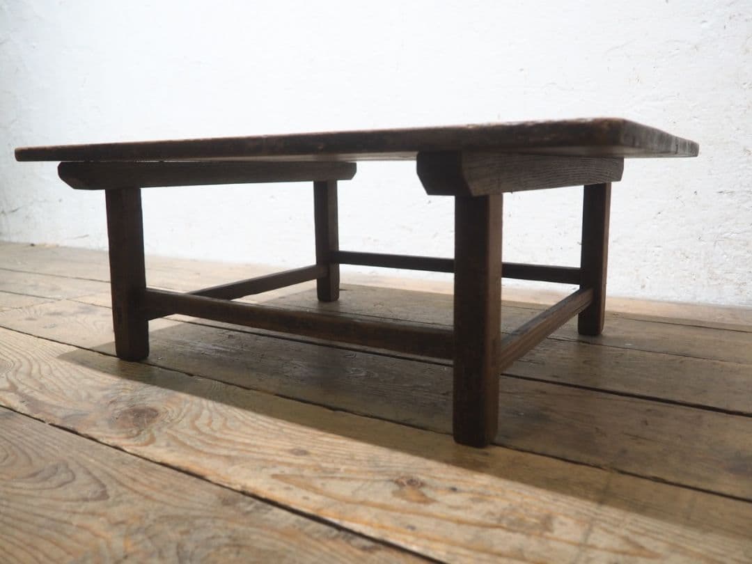 1258 アンティーク　文机　ローテーブル　座卓　ちゃぶ台　古家具　昭和レトロ