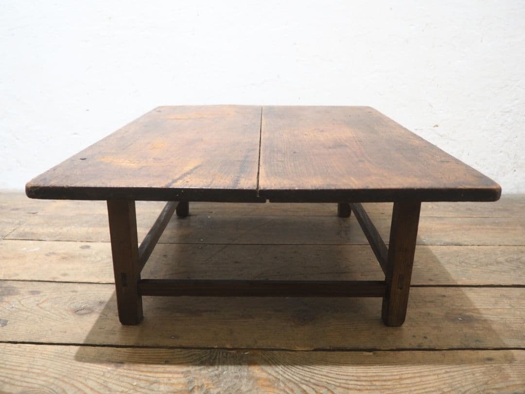 1258 アンティーク　文机　ローテーブル　座卓　ちゃぶ台　古家具　昭和レトロ