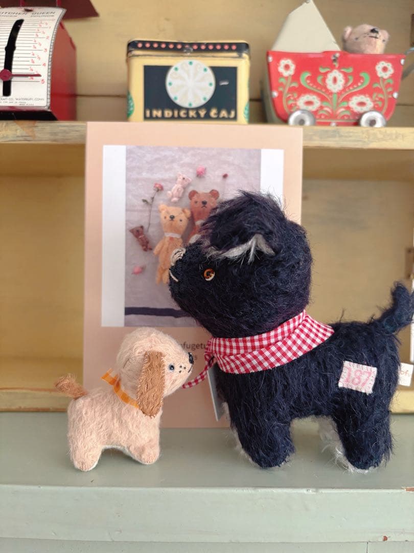 yofugetu 10.5cm黒わんこさんとちびわんこさんset