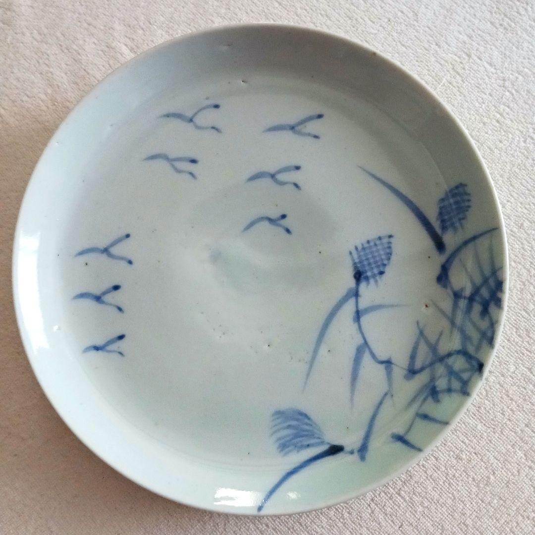初期伊万里　飛鳥紋皿