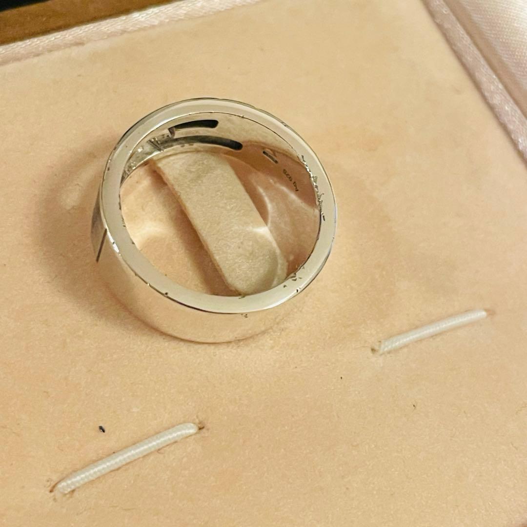 GUCCIリング 19号 カットリング カットアウト スターリングシルバー925