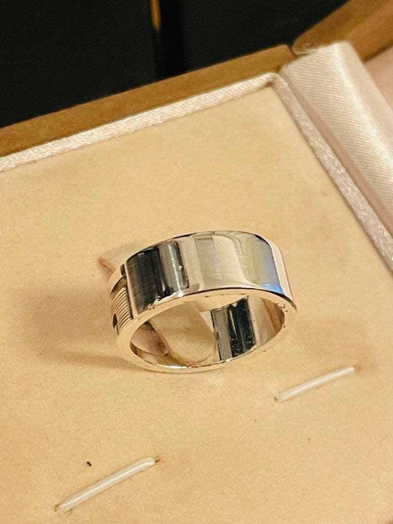 GUCCIリング 19号 カットリング カットアウト スターリングシルバー925