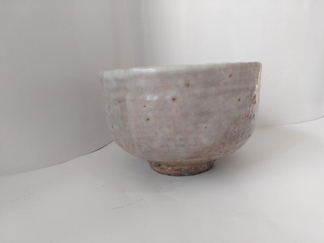 萩焼 兼田天寵山窯 七代 兼田三左衛門 萩茶碗 茶碗 共箱 栞 抹茶碗 美品