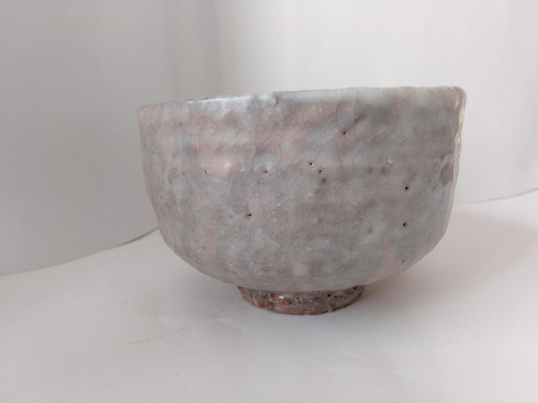 萩焼 兼田天寵山窯 七代 兼田三左衛門 萩茶碗 茶碗 共箱 栞 抹茶碗 美品