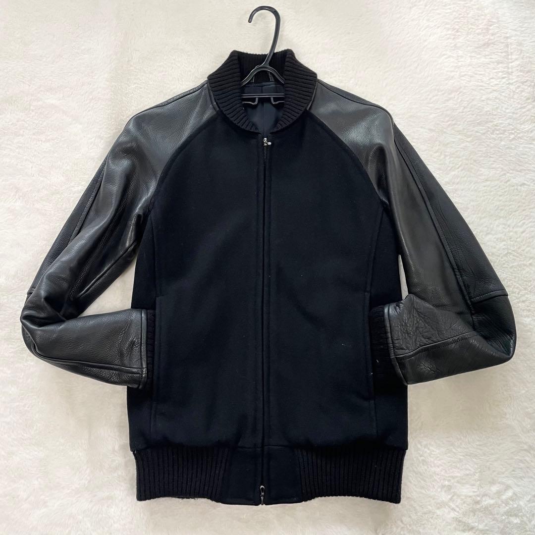 ✨️希少L✨️ATTACHMENT　ライダース　スタジャン　切り替え　レザー