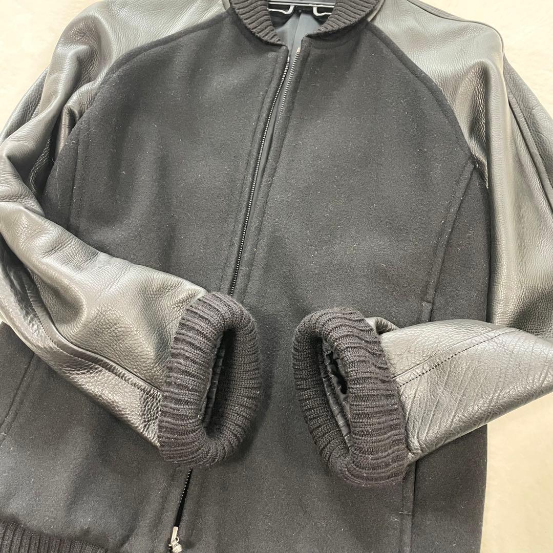 ✨️希少L✨️ATTACHMENT　ライダース　スタジャン　切り替え　レザー