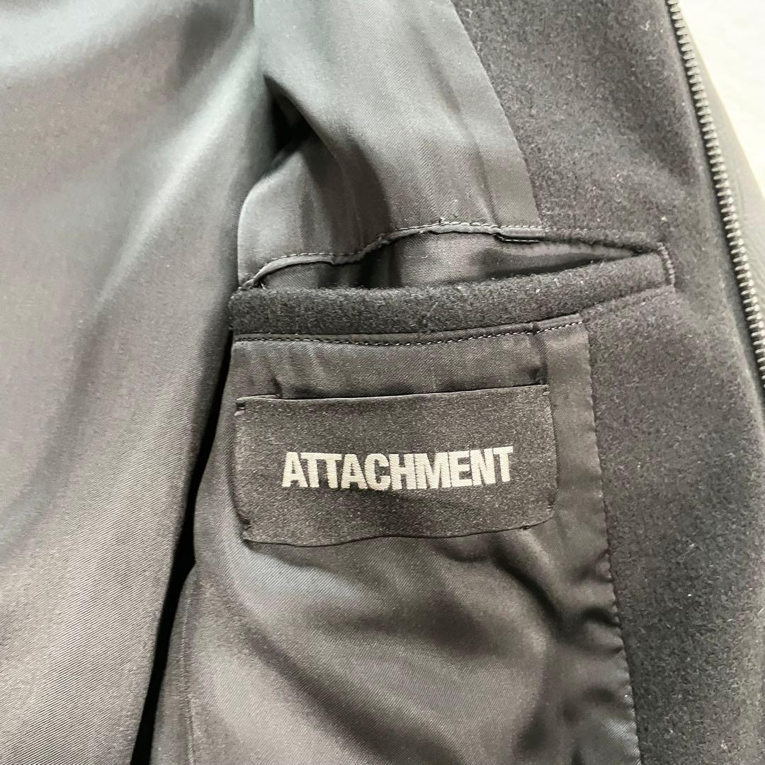 ✨️希少L✨️ATTACHMENT　ライダース　スタジャン　切り替え　レザー