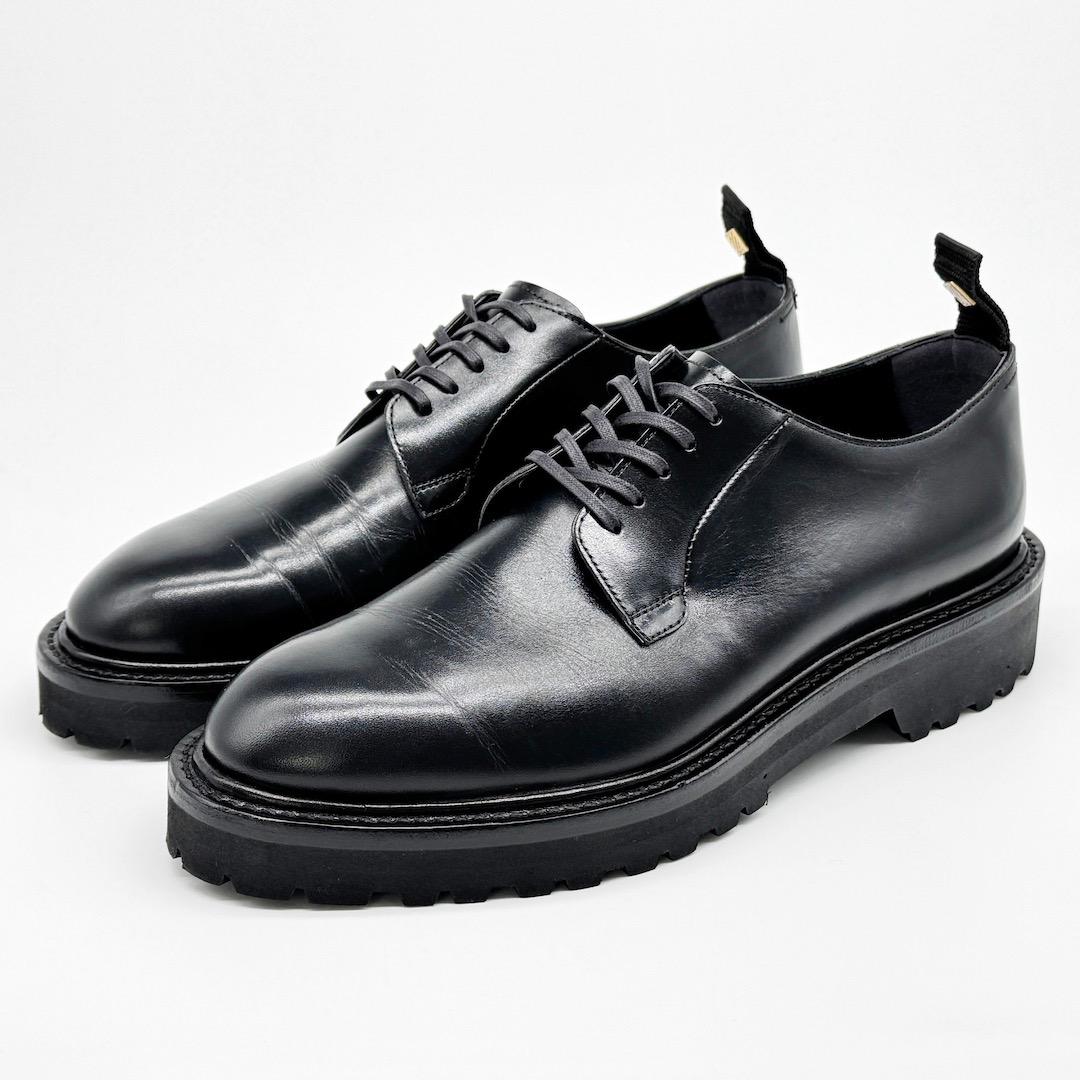 美品 WH ダブルエイチ WHS0010 ドレスシューズ 6 ブラック 革靴