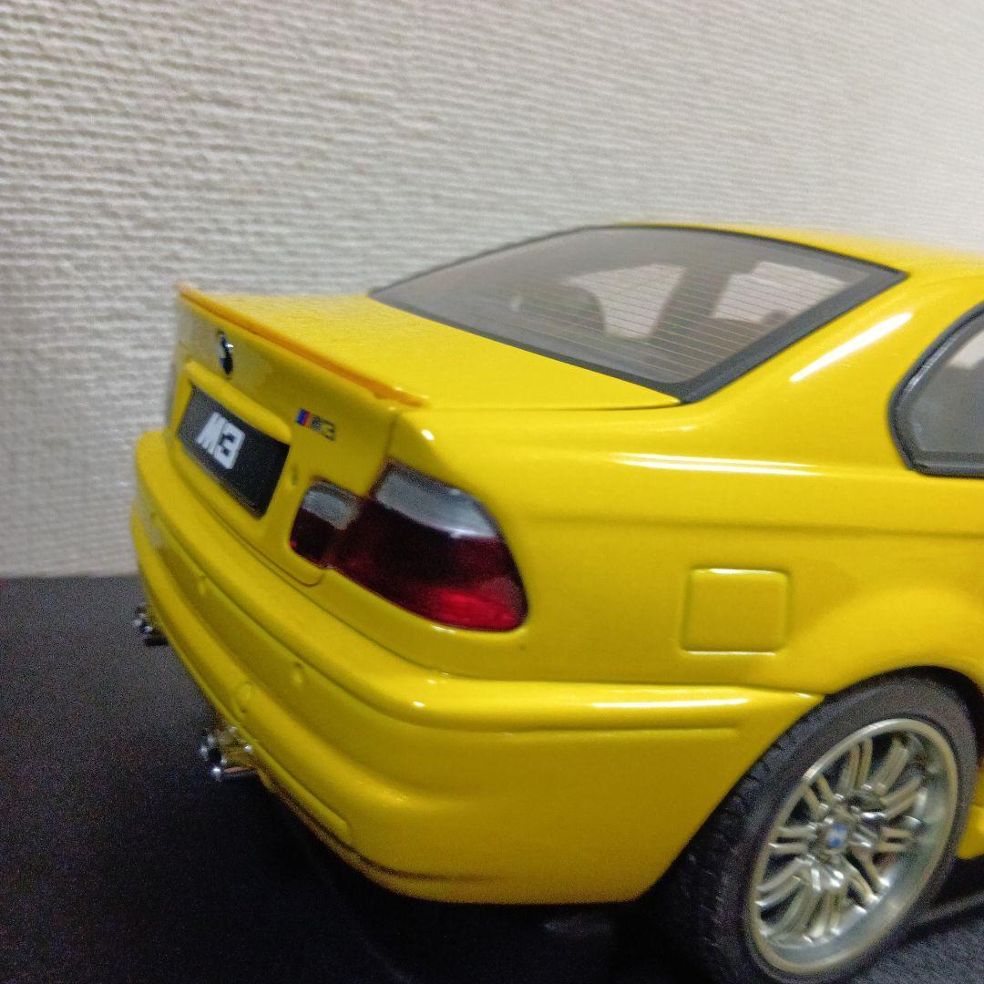 絶版AUTOart BMW M3 イエロー 1/18