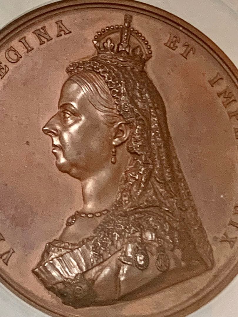 値下げ❗️ビクトリア女王　ゴールデンジュビリー 特大メダル 1887年