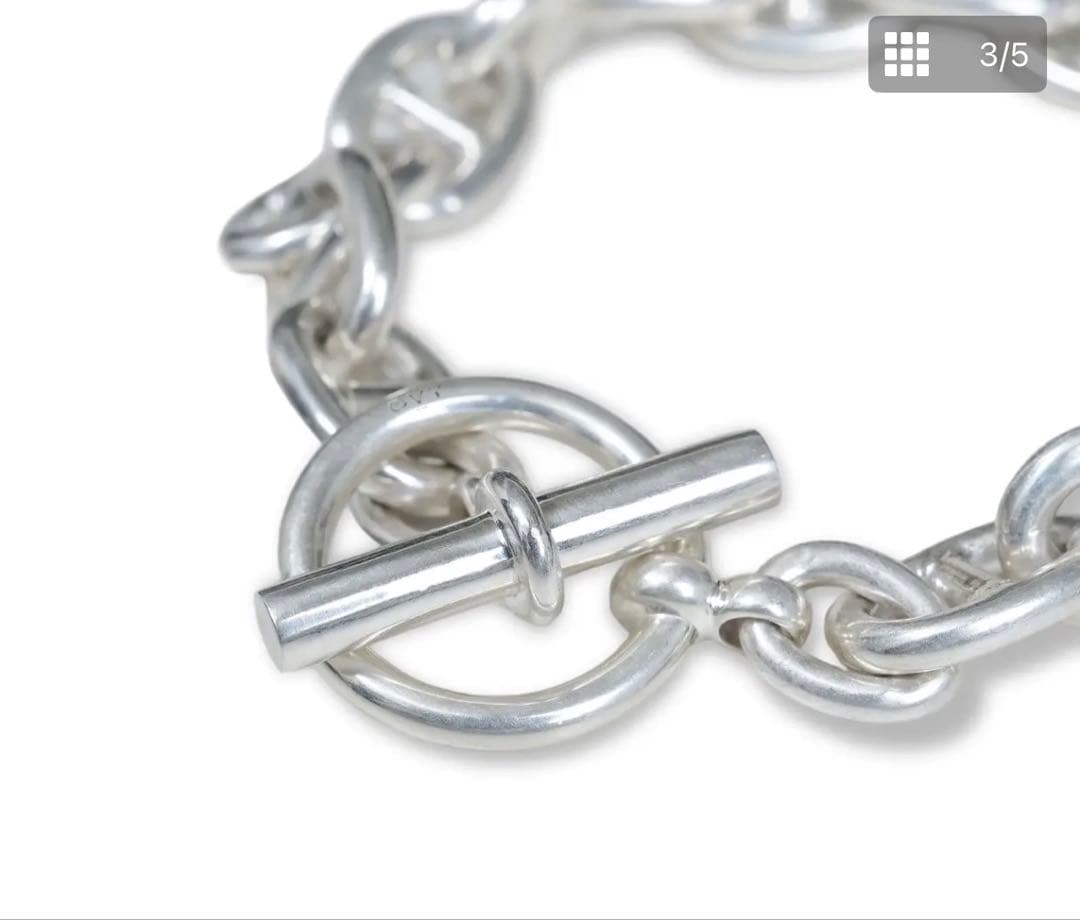 アクセサリー Silver Anchor Chain Bracelet OVY