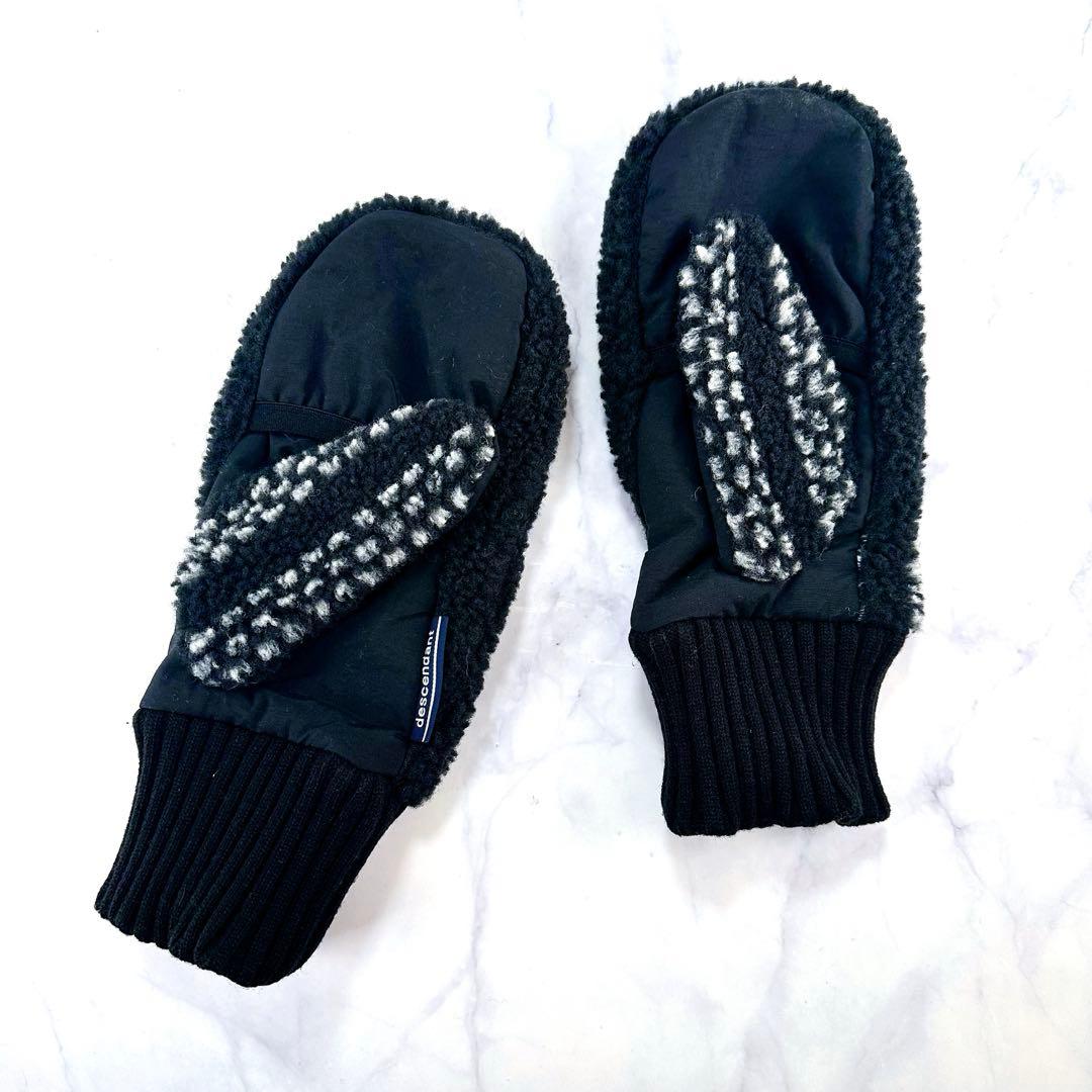 DESCENDANT × HELLY HANSEN　ボア　手袋 サイズS　黒