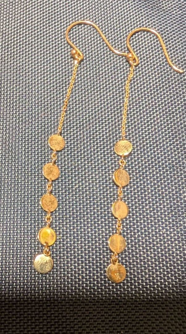 K10 ロングチェーン ピアス