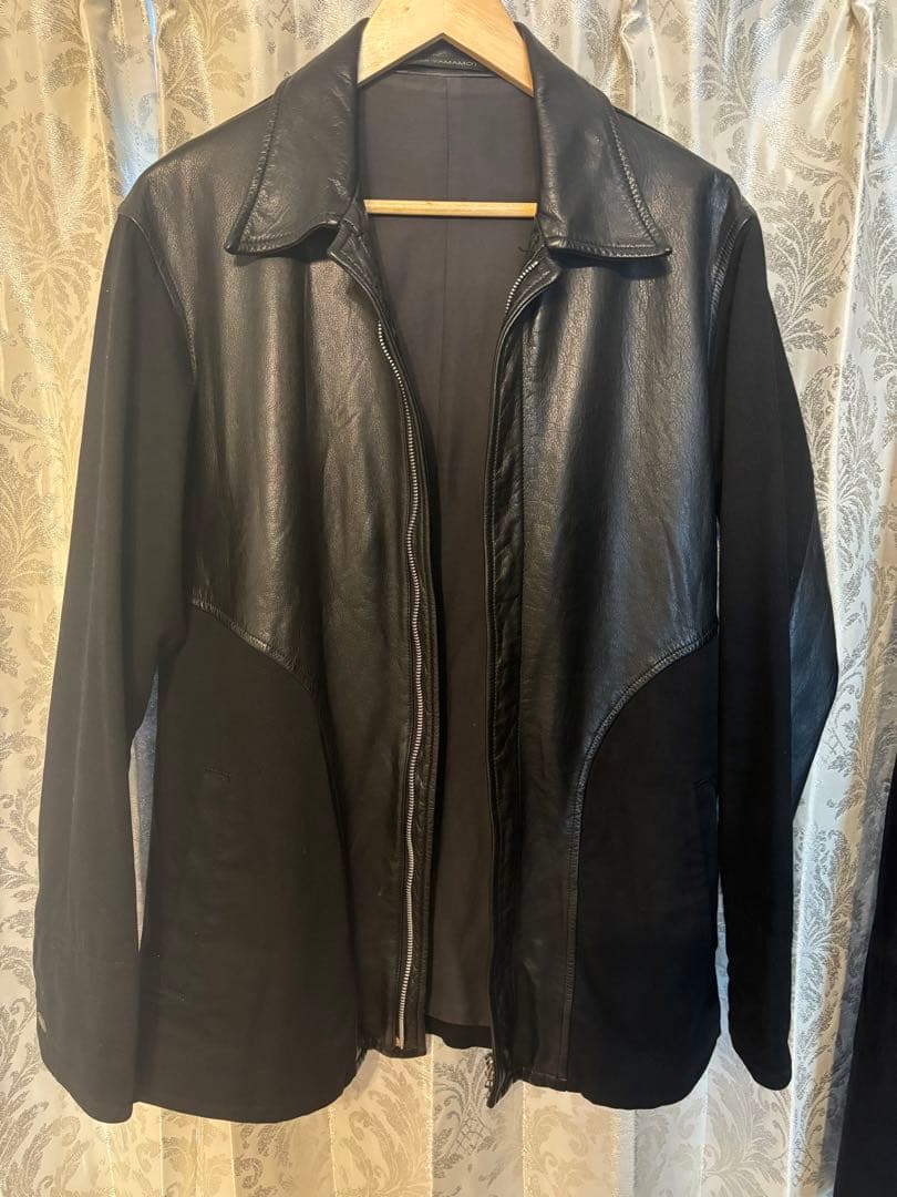 【新品】 Yohji Yamamoto Y'sformen Wzip切替レザー