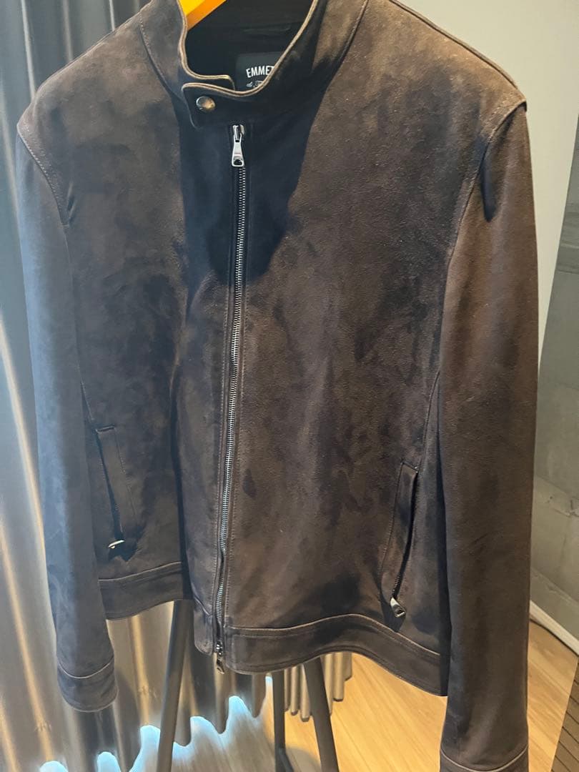 【美品】EMMETI（エンメティ）『JURI』のスエードブルゾン