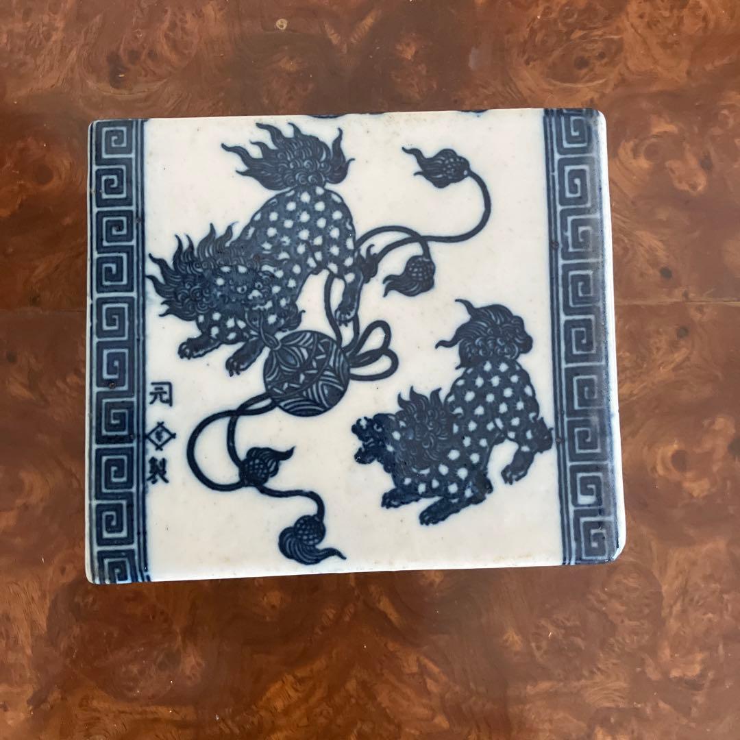 陶枕（トウチン）アンティーク　置物　中国古陶磁器