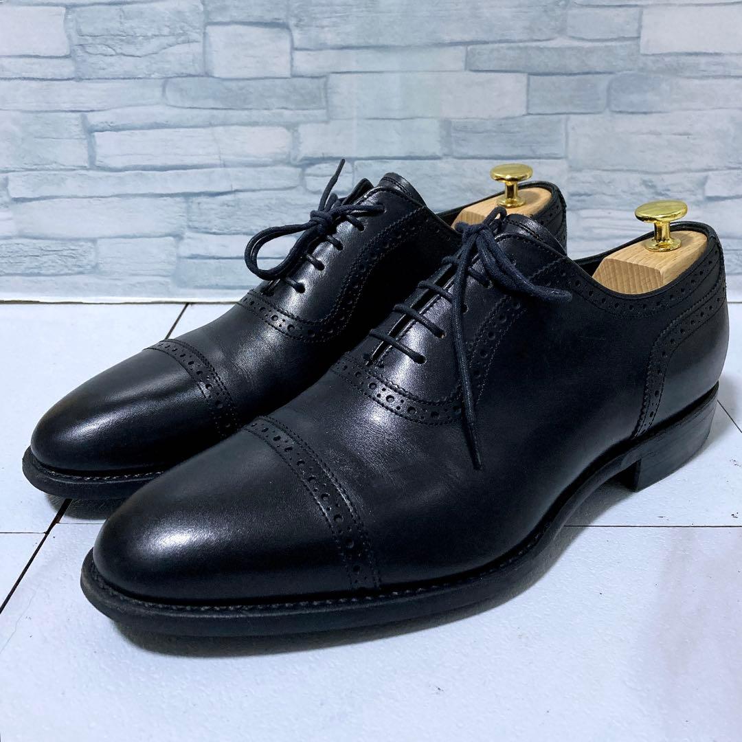 美品 トレーディングポスト ビジネスシューズ T602 撥水 本革 黒 26