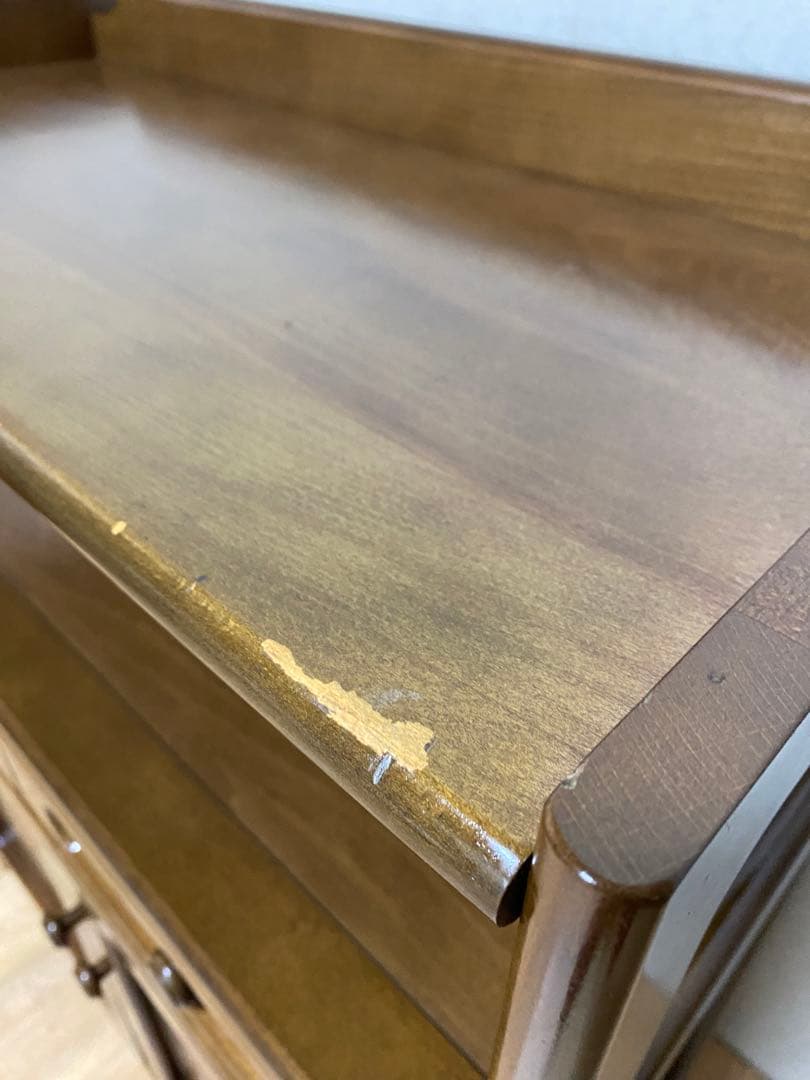 【カリモク】電話台　キャビネット　棚