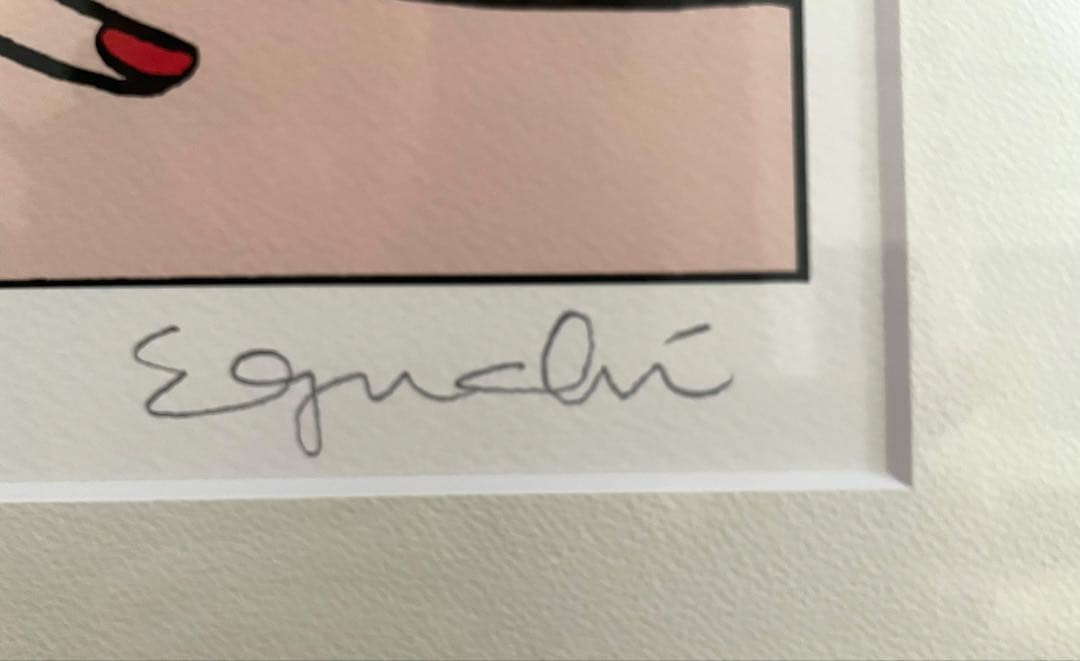 ★ 江口寿史版画 ストップ!!ひばりくん！ 直筆サイン入り ★